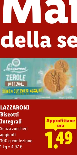 Biscotti Integrali - Lazzaroni