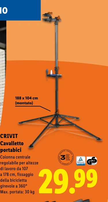 Cavalletto portabici - Crivit