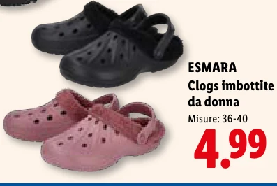 Clogs imbottite da donna - Esmara
