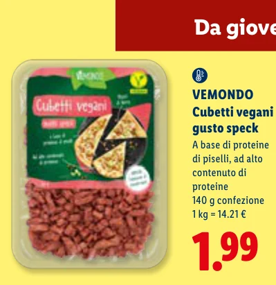 Cubetti vegani gusto speck - Vemondo