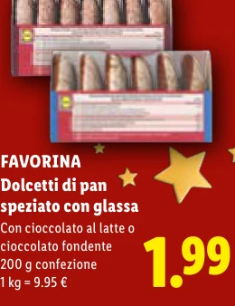 Dolcetti di pan speziato con glassa - Favorina