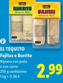 Fajitas o Burrito - El Tequito