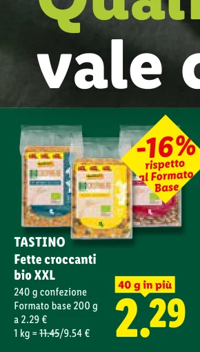 Fette croccanti bio XXL - Tastino