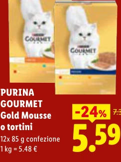 Gold Mousse o tortini - Purina Gourmet