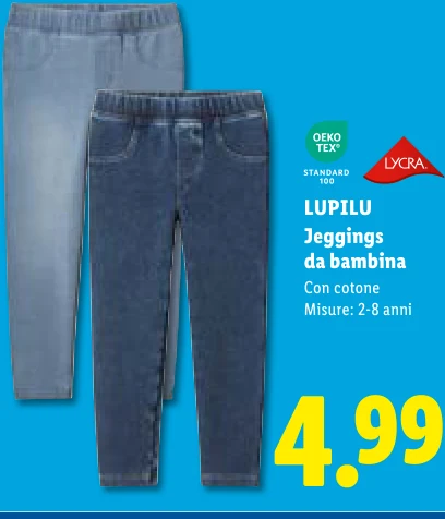 Jeggings da bambina - Lupilu