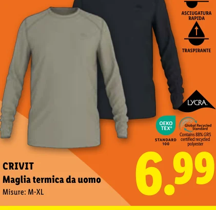 Maglia termica da uomo - Crivit