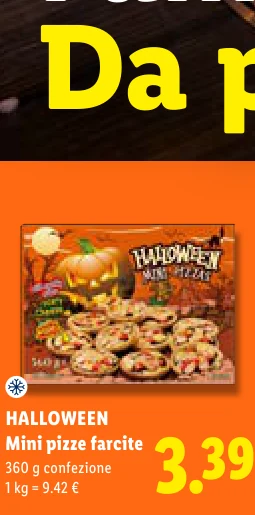Mini pizze farcite - Halloween