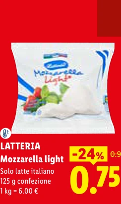 Mozzarella light - Latteria