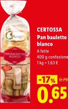 Pan bauletto bianco - Certossa