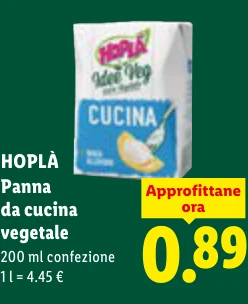 Panna da cucina vegetale - Hoplà