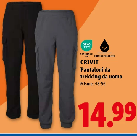 Pantaloni da trekking da uomo - Crivit