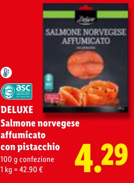 Salmone norvegese affumicato con pistacchio - Deluxe