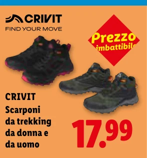 Scarponi da trekking da donna e da uomo - Crivit