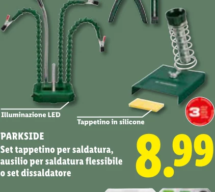 Set tappetino per saldatura, ausilio per saldatura flessibile o set dissaldatore - Parkside
