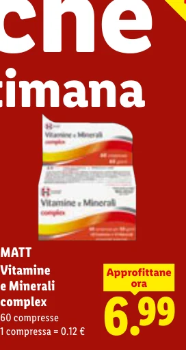Vitamine e Minerali complex - Matt