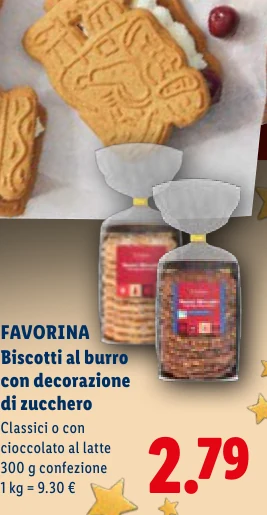 Biscotti al burro con decorazione di zucchero - Favorina