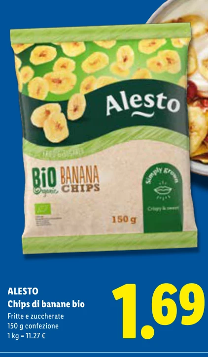 Chips di banane bio - Alesto