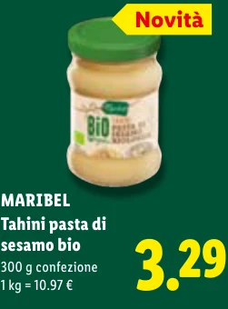 Tahini pasta di sesamo bio - Maribel
