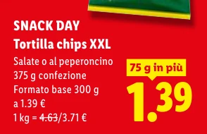Tortilla chips XXL - Snack Day
