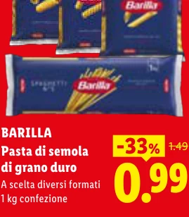 Pasta di semola di grano duro - Barilla