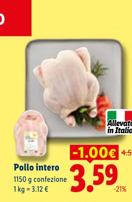Pollo intero