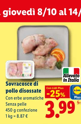 Sovracosce di pollo disossate