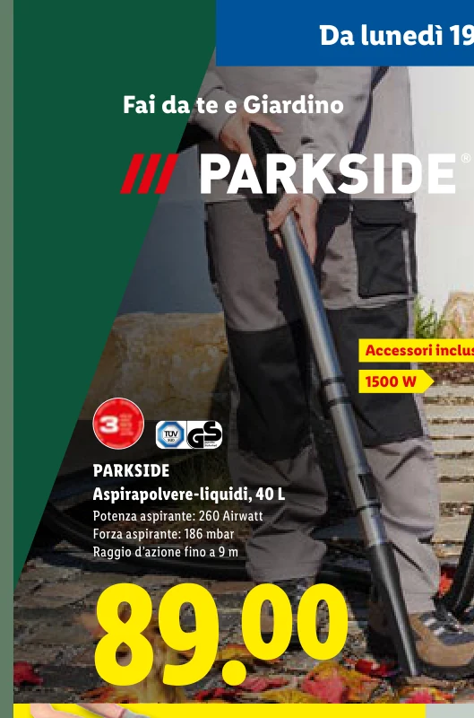 Aspirapolvere-liquidi, 40 - Parkside
