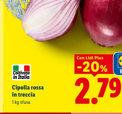 Cipolla rossa in treccia