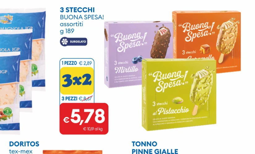 3STECCHI BUONASPESA! assortiti g 189