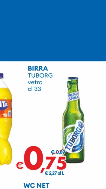 BIRRA TUBORG cl 33 FRESCA