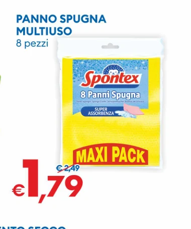 PANNOSPUGNA MULTIUSO 8pezzi