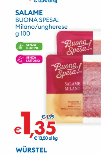 SALAME BUONA SPESA! Milano/ungherese g 100