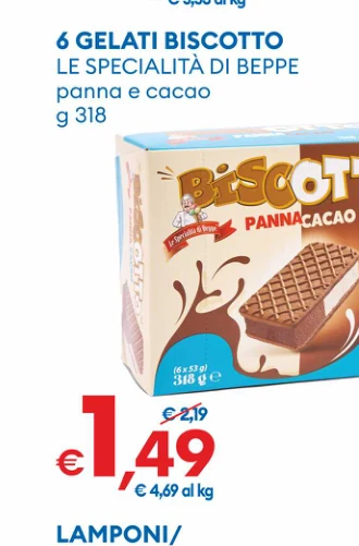 6GELATIBISCOTTO LESPECIALITADIBEPPE pannaecacao