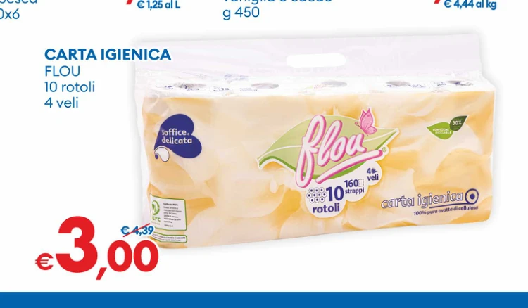 Carta igienica Flou