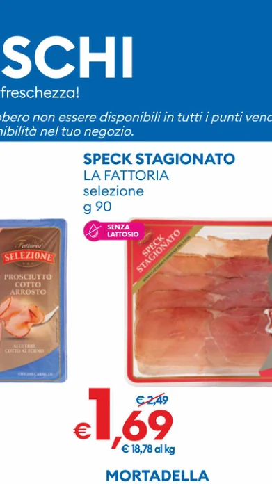 SPECK STAGIONATO LA FATTORIA selezione g 90
