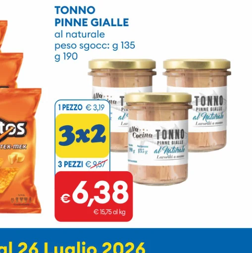 TONNO PINNEGIALLE alnaturale peso sgocc:g135