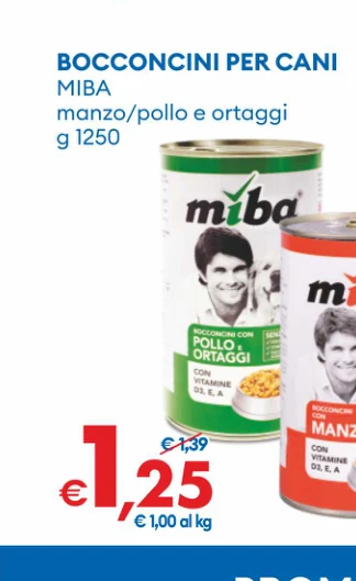 BOCCONCINIPERCANI MIBA manzo/pollo e ortaggi
