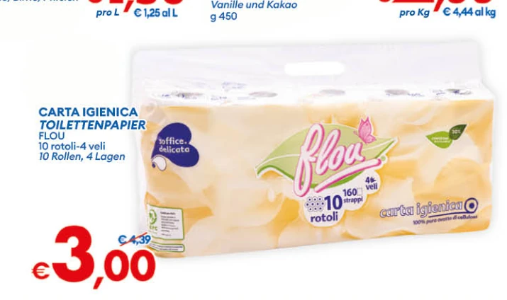 Carta igienica Flou