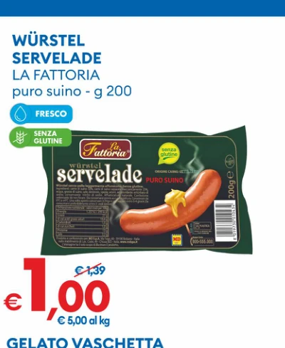 Wurstel Servelade La Fattoria