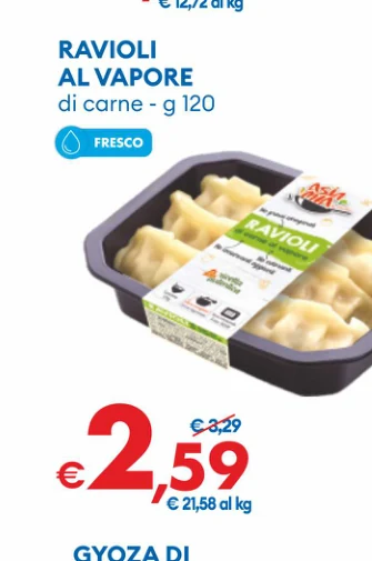 RAVIOLI ALVAPORE di carne - g 120 OFRESCO
