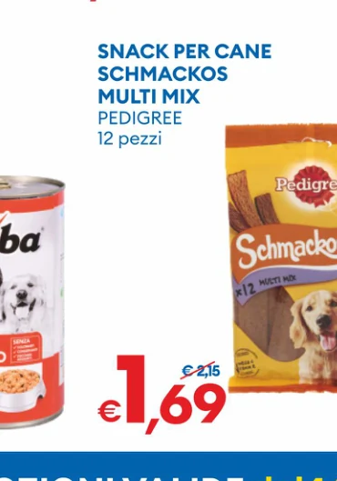 SNACKPERCANE SCHMACKOS MULTI MIX PEDIGREE