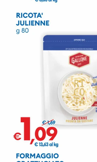 RICOTA' JULIENNE g 80