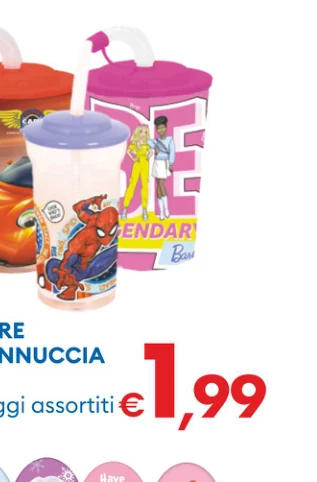 BICCHIERE CONCANNUCCIA personaggiassortiti