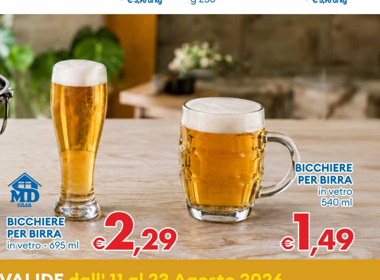 BICCHIERE PERBIRRA invetro