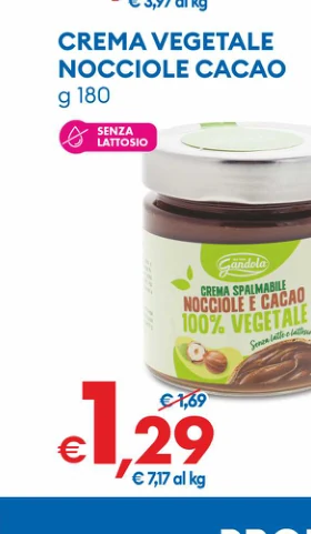 CREMAVEGETALE NOCCIOLECACAO