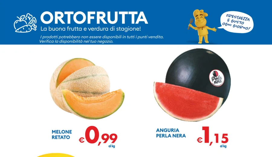 ORTOFRUTTA FRESCHEZZA E GUSTO OGNI GIORNO! La buona frutta e verdura di stagione!