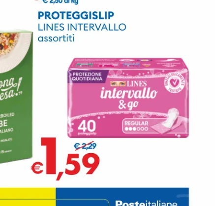 PROTEGGISLIP LINESINTERVALLO assortiti