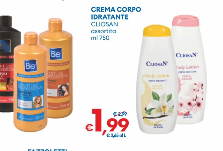 CREMACORPO IDRATANTE CLIOSAN assortita
