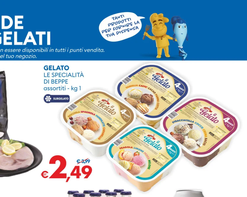 GELATO LE SPECIALITA DIBEPPE assortiti - kg 1