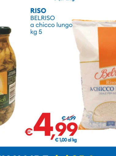 RISO BELRISO a chicco lungo kg 5